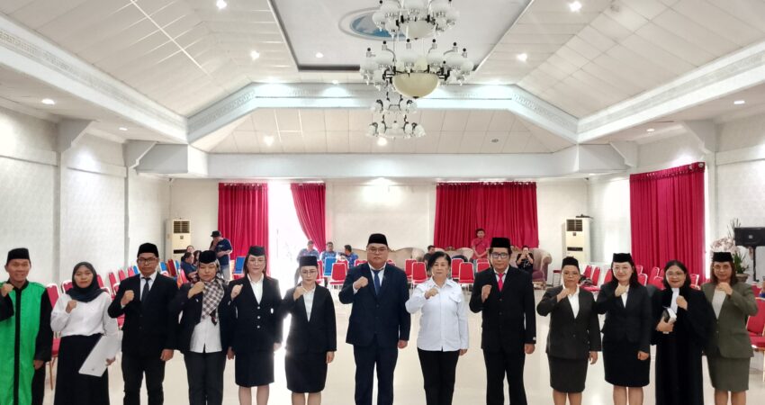 Tendris Bulahari Kukuhkan Lima Pejabat Baru Dalam Pemerintahan Sangihe